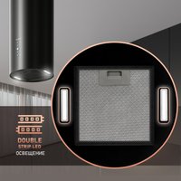 Кухонная вытяжка Weissgauff Tubus 1406 Island Black