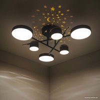 Припотолочная люстра Mirastyle Диод MH-3231/6 BK+FGD