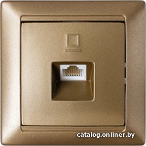 Розетка компьютерная Bylectrica Стиль РК18-006 (бронзовый)