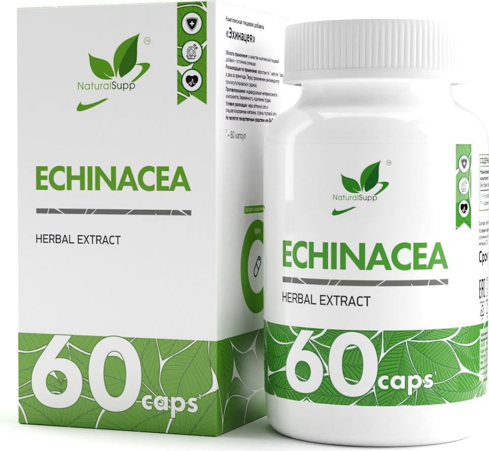 

Витамины, минералы NaturalSupp Эхинацея (Echinacea), 60 капсул