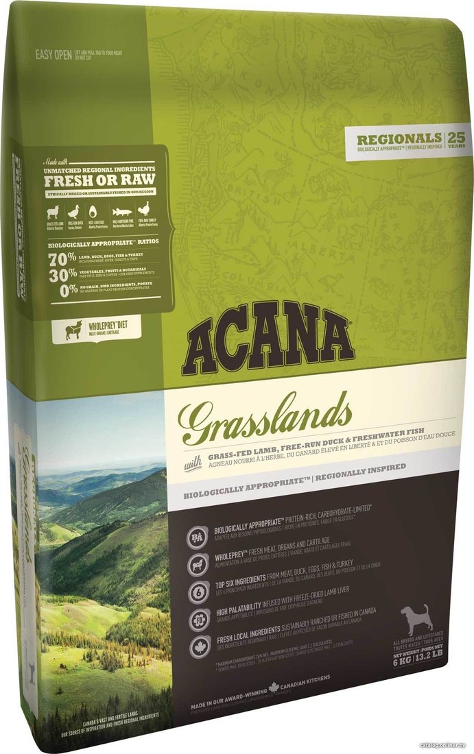 Сухой корм для собак Acana Grasslands for dogs 2 кг