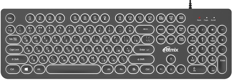 

Клавиатура Ritmix RKB-214BL