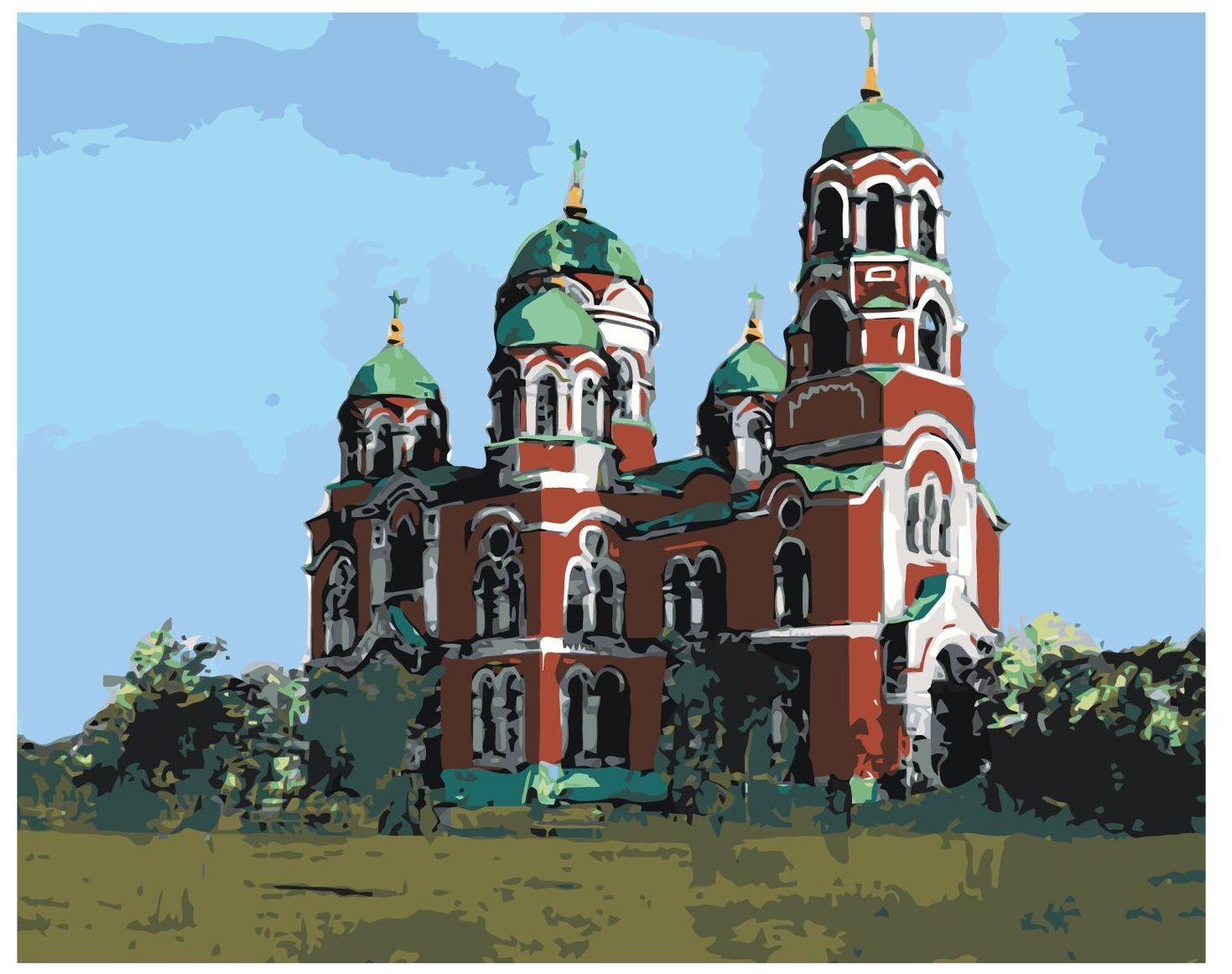 

Картина по номерам SLAVINA Храм Z1015242