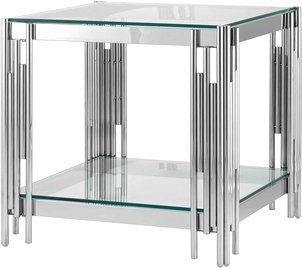 

Журнальный столик Stool Group Гэтсби 55x55 EET-027 (прозрачное стекло/сталь серебристый)