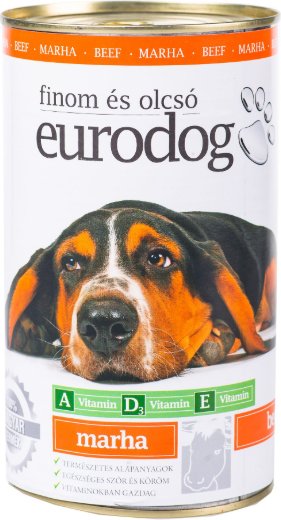 

Консервированный корм для собак Eurodog с говядиной 415 г