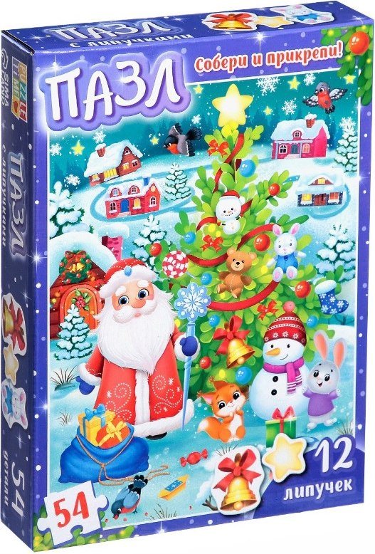 

Развивающая игра Puzzle Time Веселый Новый год 7729861 (54эл)