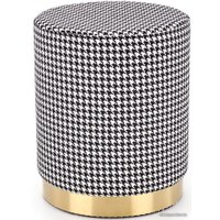 Пуфик Halmar ARUNA (черный/белый/золотой)