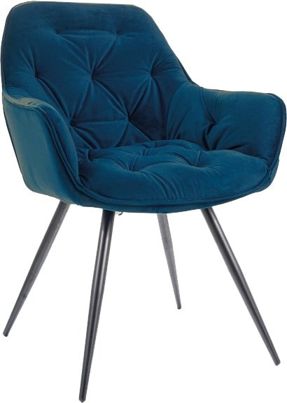 

Стул с подлокотниками Signal Cherry Matt Velvet 79 (темно-синий/черный)