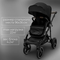 Универсальная коляска Bubago Savella 3в1 BG 199-1 (черный)