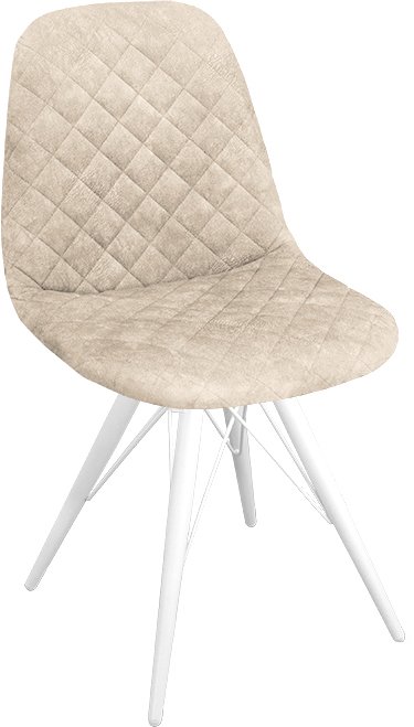 

Стул Трия Ричи К3 (белый матовый/микровелюр Wellmart Dark Beige)