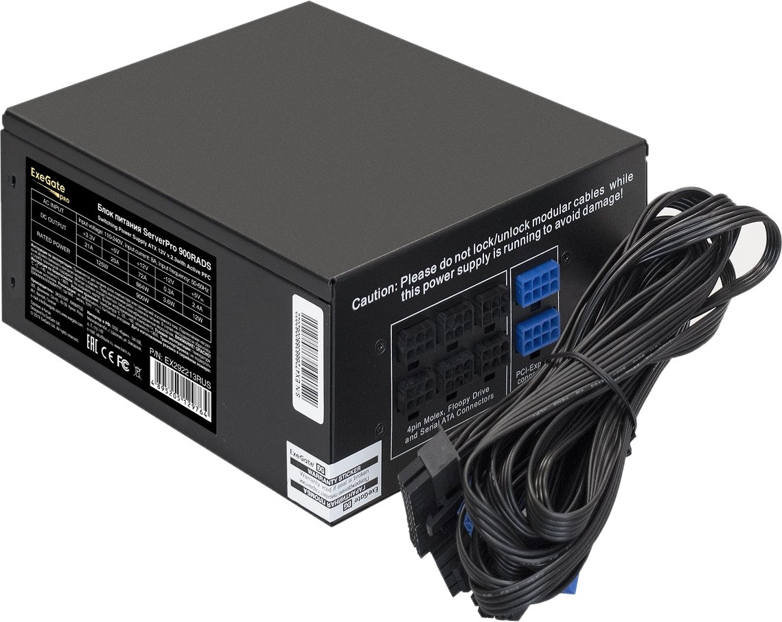 

Блок питания ExeGate ServerPRO-900RADS EX292213RUS