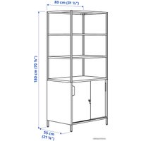 Книжный шкаф Ikea Троттен 804.747.97 (белый)