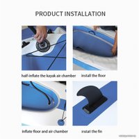 Байдарка GUETIO GT380KAY Inflatable Double Seat Adventuring Kayak