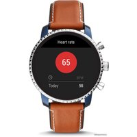 Умные часы Fossil Gen 4 Explorist HR (коричневая кожа)