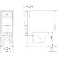 Инсталляция для унитаза Cersanit Link [K97-108]