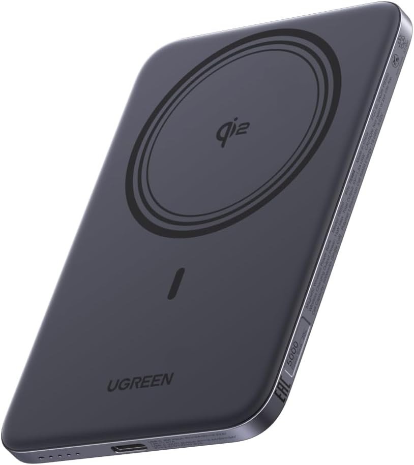 Внешний аккумулятор Ugreen MagFlow Air Qi2 15W PB580 75984B 5000mAh (серый)