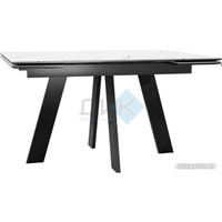 Кухонный стол DikLine SKM140 Black (мрамор сноу)