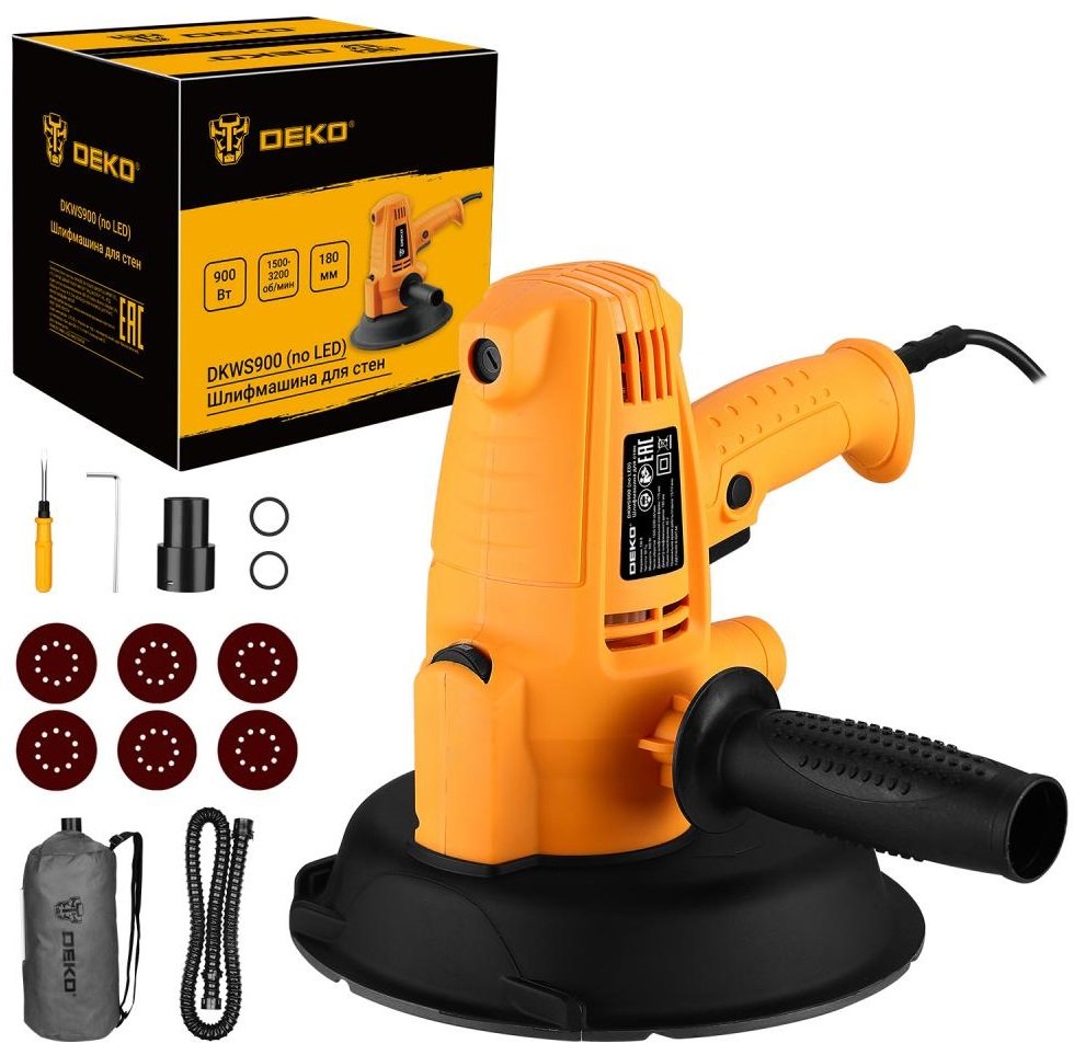 

Шлифмашина для стен и потолков Deko DKWS900 083-1035