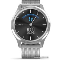 Гибридные умные часы Garmin Vivomove Luxe (серебристый)