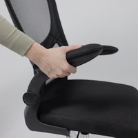 Офисное кресло AksHome Milan (ткань/сетка, черный)