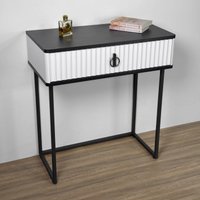 Туалетный столик без зеркала Shtabe Royal 5115 эко (металл бруклин/черный/р.черная)