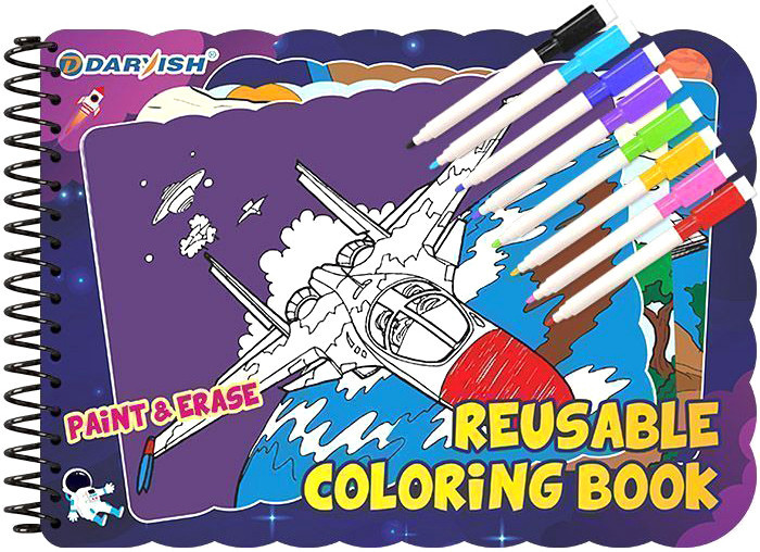 

Набор для рисования Darvish Раскраска многоразовая. Военный транспорт DV-12959-2