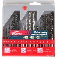 Набор сверл Wortex WDBS000U11614 (16 предметов)