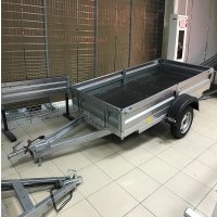 Одноосный прицеп AvtoS А30М1В (3000x1300x300, R16, ресс. 3302 ГАЗ-2лист, тент 1200мм)