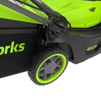 Газонокосилка Greenworks GD24X2LM411K4 2520907UD (с 2-мя АКБ)