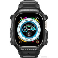 Ремешок Spigen Rugged Armor Pro для Apple Watch Ultra (49 мм) (черный)