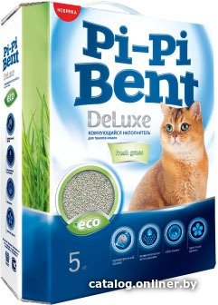 Наполнитель для туалета Pi-Pi Bent DeLuxe Fresh Grass 5 кг