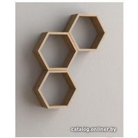 Полка Domax FHS 300 Hexagonal Shelf DS 300x260x115x18 (сонома оак)