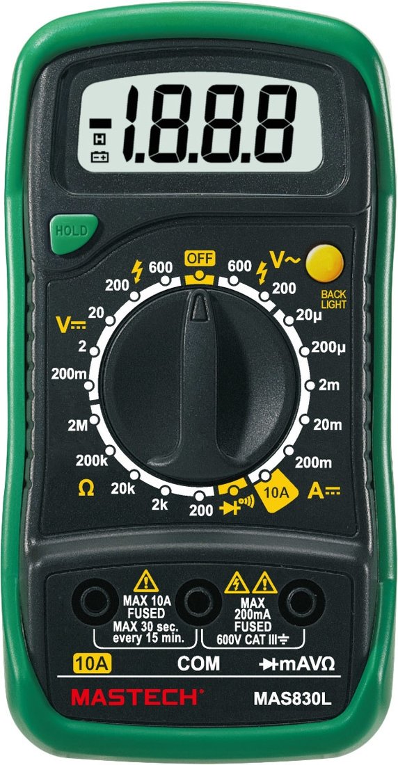 

Мультиметр Mastech MAS830L