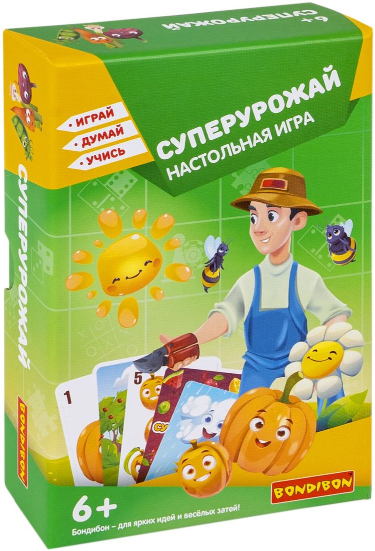 

Настольная игра Bondibon Суперурожай! Играй. Думай. Учись ВВ5984