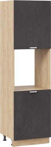 Шкаф-пенал Трия Гранита 1П6 (дуб крафт золотой/бетон графит)