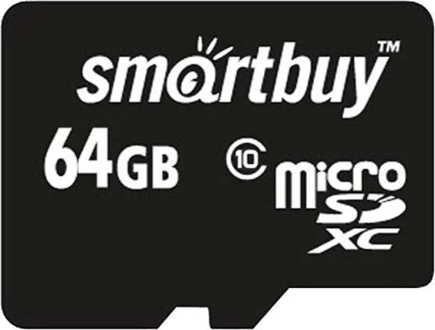 

Карта памяти SmartBuy microSDXC SB64GBSDCL10-00LE 64GB