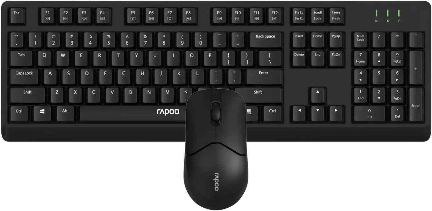 Офисный набор Rapoo X1500 (черный)