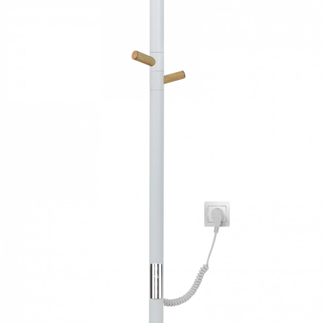 

Полотенцесушитель Gloss & Reiter ENKEL.E2.L.15х75.H2 (белый/дерево, таймер)