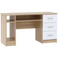 Стол Памир ПКС-4 (дуб сонома/белый глянец)