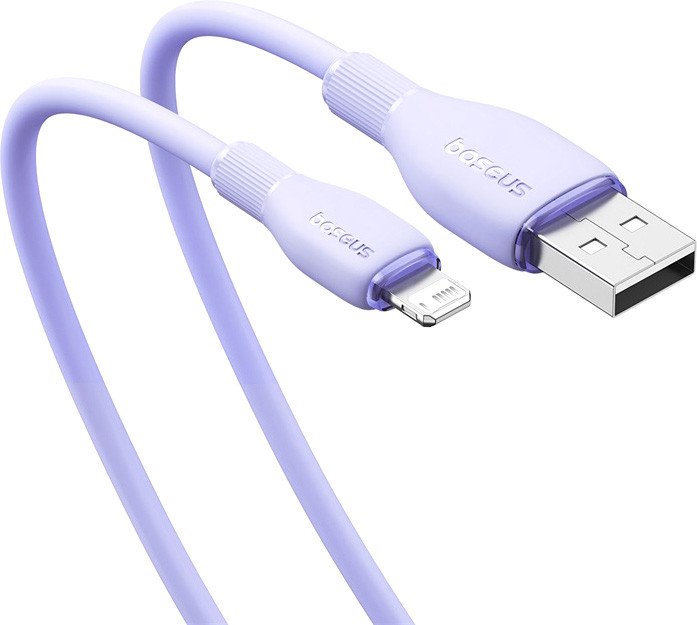 

Кабель Baseus Pudding Series Fast Charging Cable 2.4A USB Type-A - Lightning (2 м, фиолетовый)