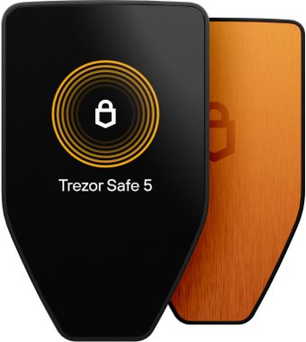 Аппаратный криптокошелек Trezor Safe 5 Bitcoin-only (оранжевый)