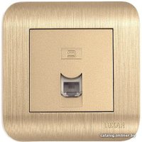 Розетка телефонная Luxar Deco RJ-11 10.048.05 (шампань)