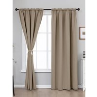 Комплект штор Mio Tesoro Блэкаут 200x260 + Гардина 500x260 (песочный, белый)