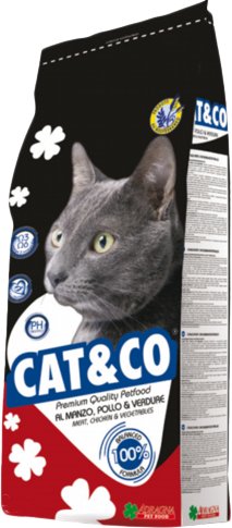 

Сухой корм для кошек Cat&Co Beef and Chicken 20 кг