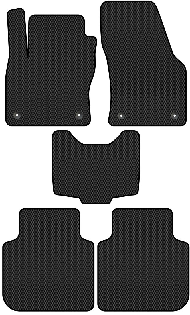 

Комплект ковриков для авто Alicosta Skoda Kodiaq I (suv) 2016 - Н.В. (черный, ромб)