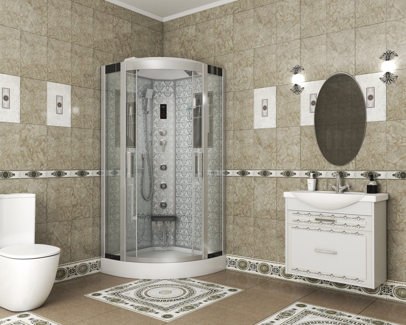 

Душевая кабина Niagara NG-7715W 90x90x220 (прозрачное стекло)