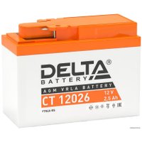 Мотоциклетный аккумулятор Delta CT 12026 (2.5 А·ч)