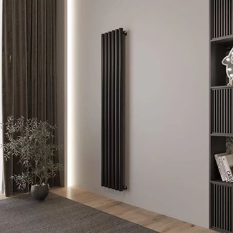 Дизайн-радиатор Faberg Garminia 1/50 (8 секций, черный матовый RAL-9005)