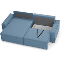 Угловой диван Mio Tesoro Дюссельдорф 293 1.5ек-1.5пф (1175 Savanna Plus Blue)