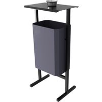 Уличная урна Allerd Стандарт 35л с пепельницей (серый)